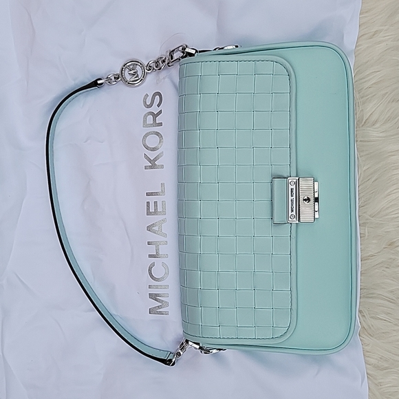 Michael Michael Kors Bradshaw Woven Leather Convertible Shoulder Bag